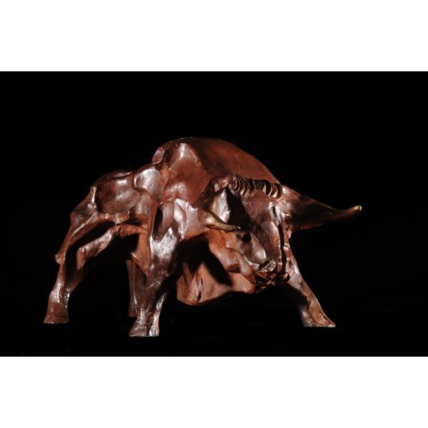 Toro due - metal sculpture bronze 2001