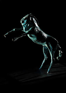 Cavallo - scultura in bronzo