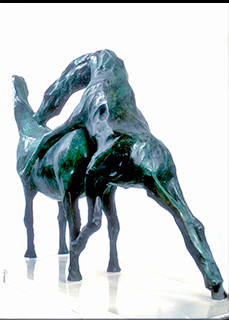 Monta - scultura in bronzo